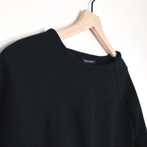 BANANA REPUBLIC Petite XXSP Black Top Long Sleeves Sweatshirt - Picture 2 of 13